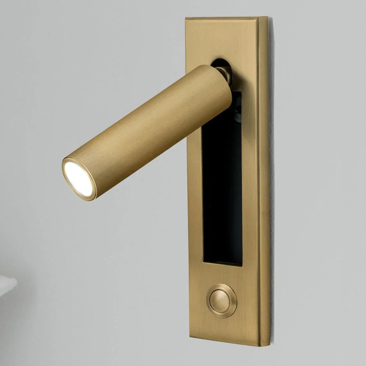 Arisha Modern Rotatable Bedside Sconce, Cylindrical/Square